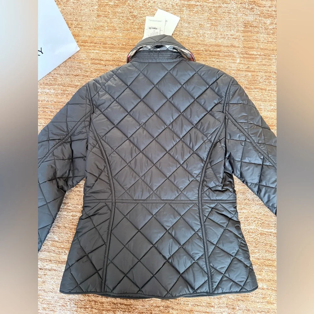 Burberry Cawthorne Slim Fit Quilted Jacket Black $1395 - Picture 9 of 12